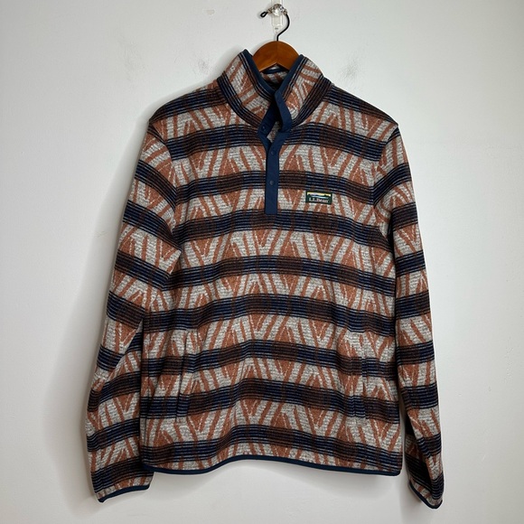 L.L. Bean Men’s Sweater Fleece Pullover Size Medium - Picture 1 of 10